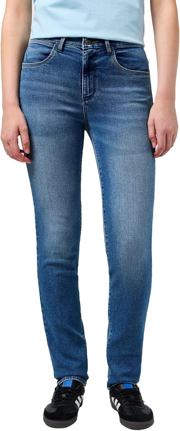 Wrangler Slim Jeans Raven, estilo que favorece y combina con todo.