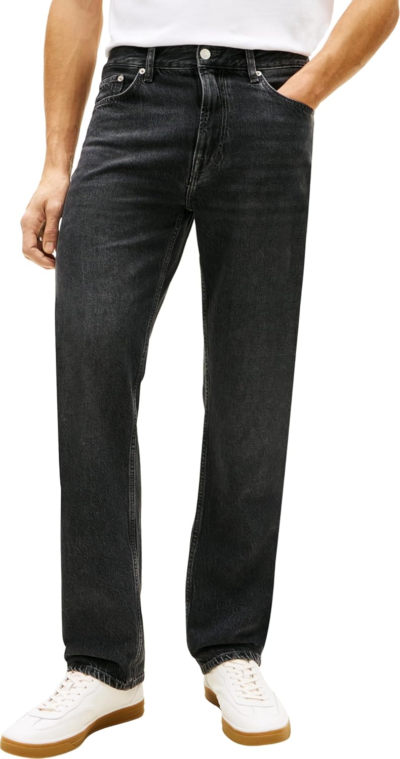 Tommy Hilfiger Vaqueros Regular Straight Dover de Algodón en Negro Dex Black