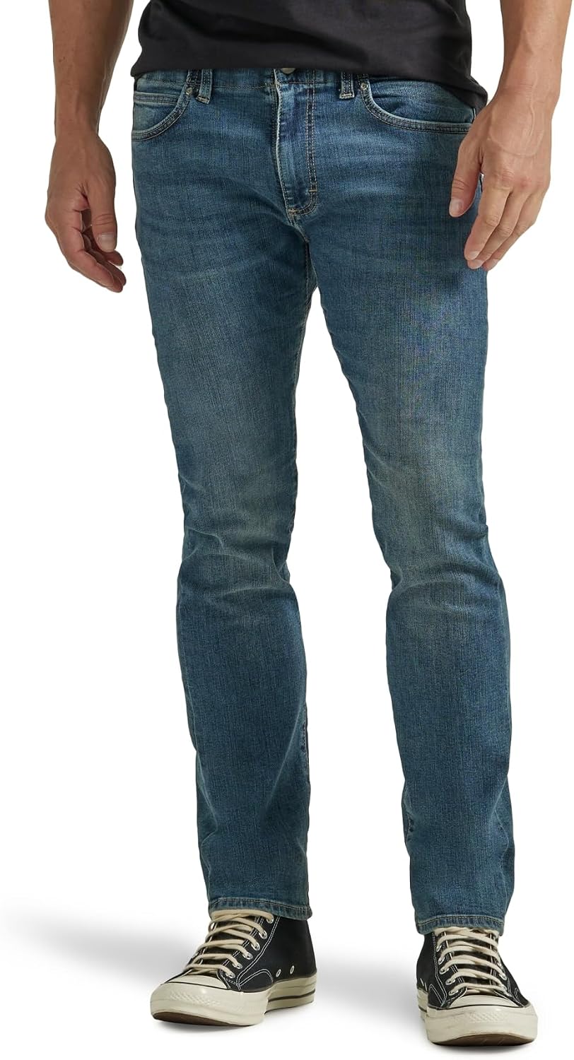 Lee Pantalones de Mezclilla Extreme Motion de Pierna Recta Cortez