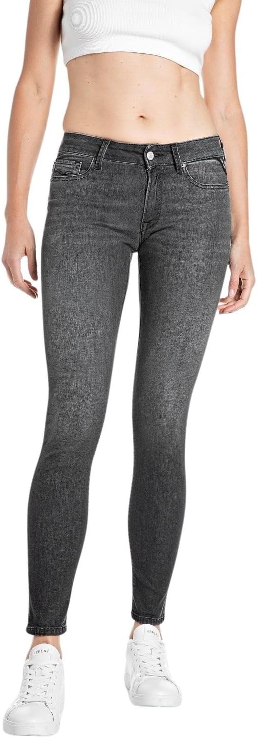 Replay Vaqueros Dark Grey: estilo impecable para cada día