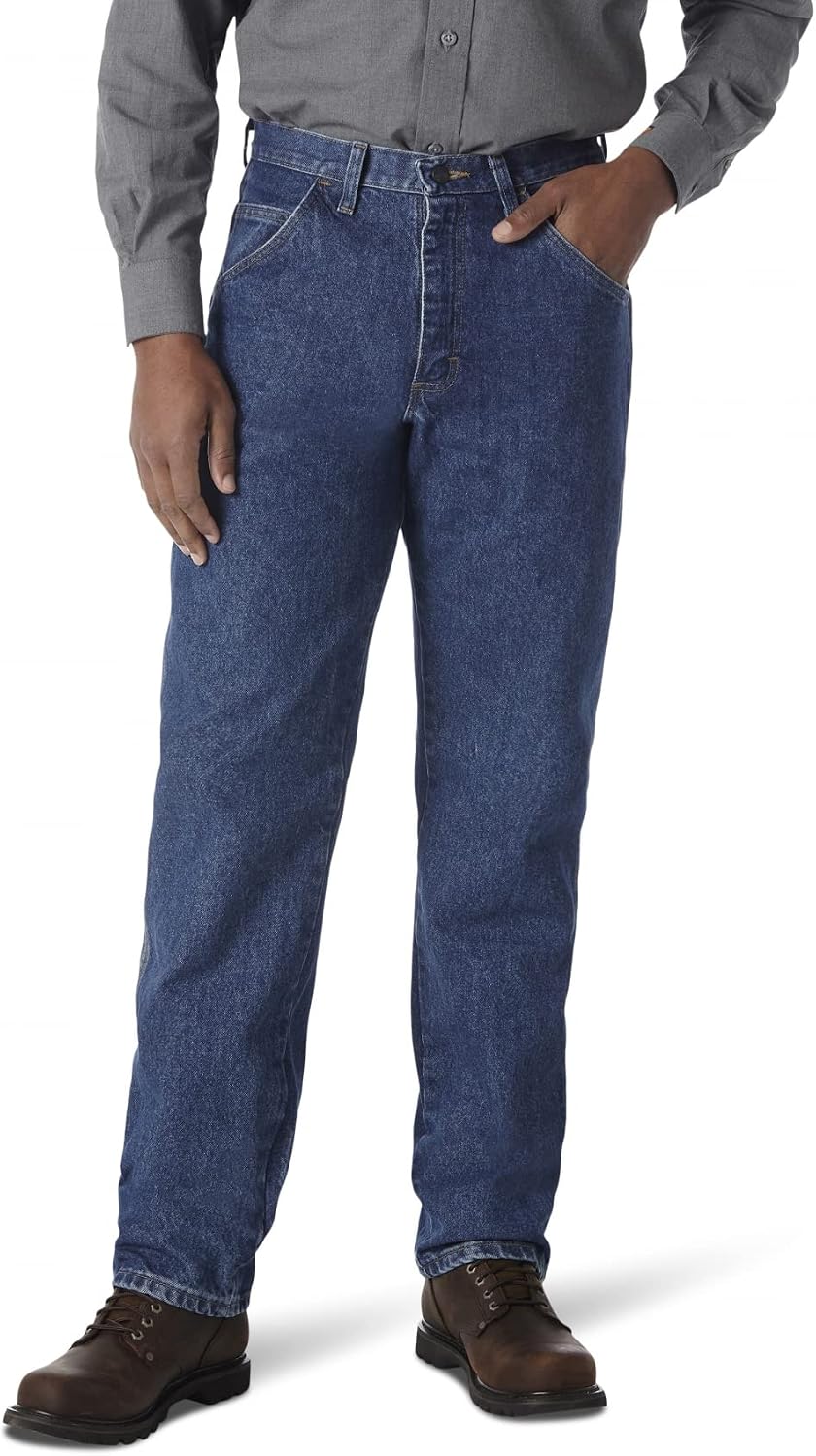 Wrangler Riggs Workwear Jean Relaxed Fit Medium Fade, resistente para el trabajo diar