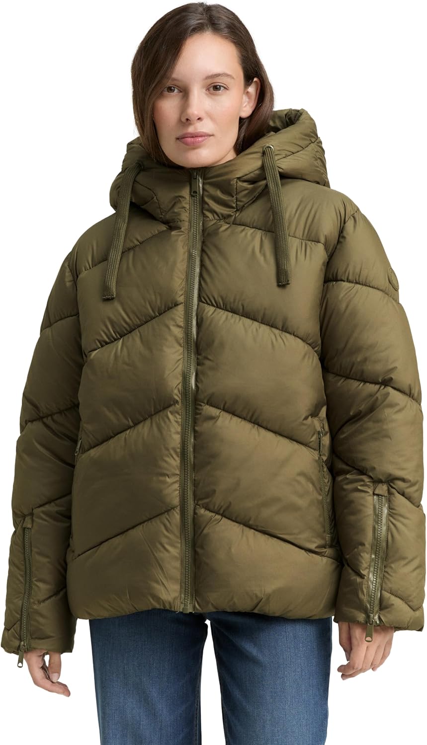 TOM TAILOR Chaqueta 1048484 en Jungle Soil Green, estilo irresistible para tu día a d