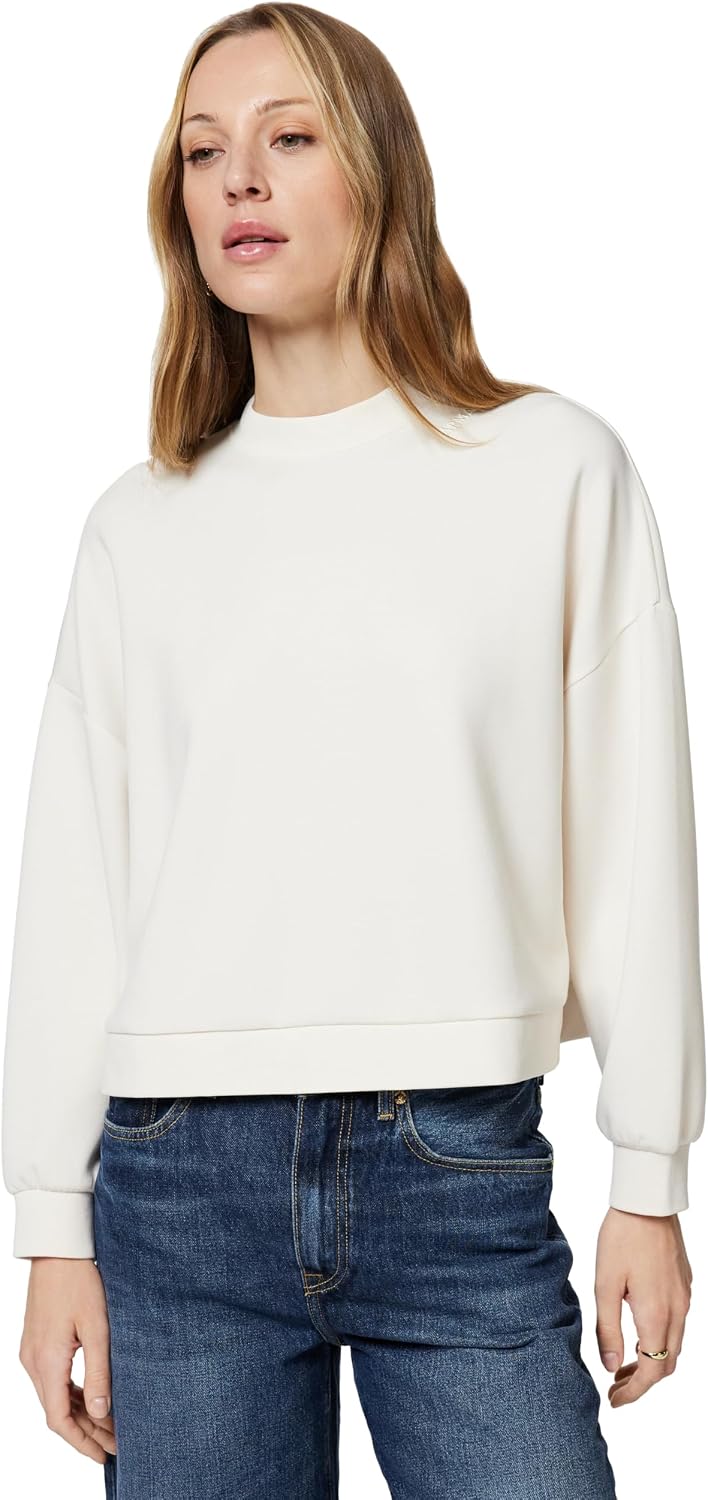 Armani Exchange Sudadera de Manga Larga con Logotipo de Letras y Ajuste Relajado en B