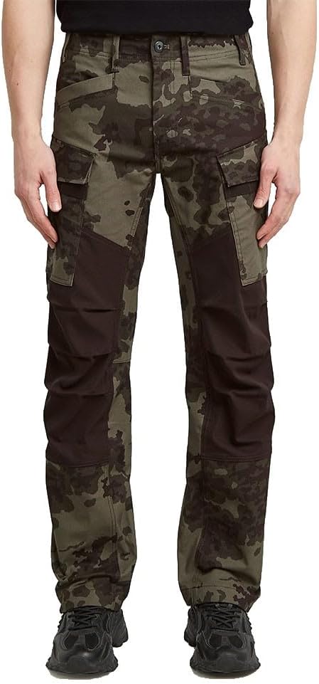 G-STAR 3D Regular Straight Cargo: estilo utilitario con camuflaje Turf Forest que mar