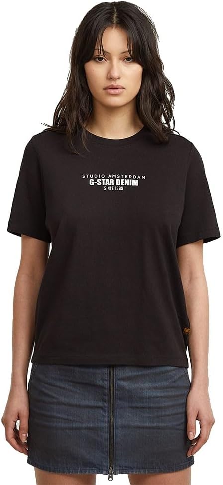 G-STAR Camiseta HD Graphic Negro dk black D27976-C336-6484