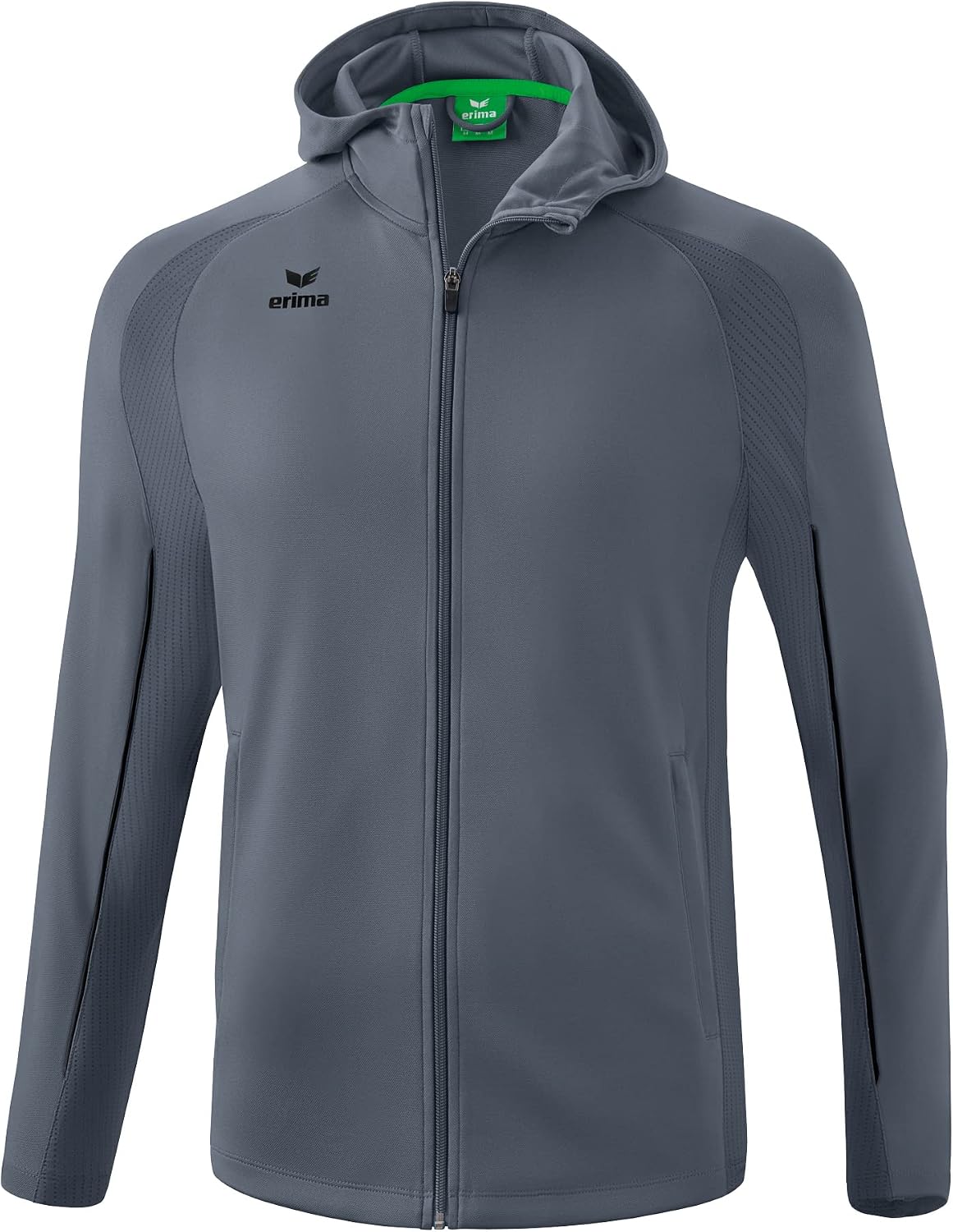 Erima Liga Star Chaqueta de Entrenamiento con Capucha Gris/Negro: Estilo Deportivo y 