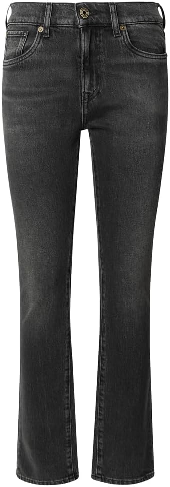Pepe Jeans Jeans Ajustados MW Grace en Negro Denim, favorecedores y versátiles