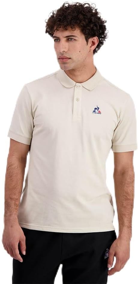 LE COQ SPORTIF ESS N°1 Polo Peyote en punto piqué transpirable