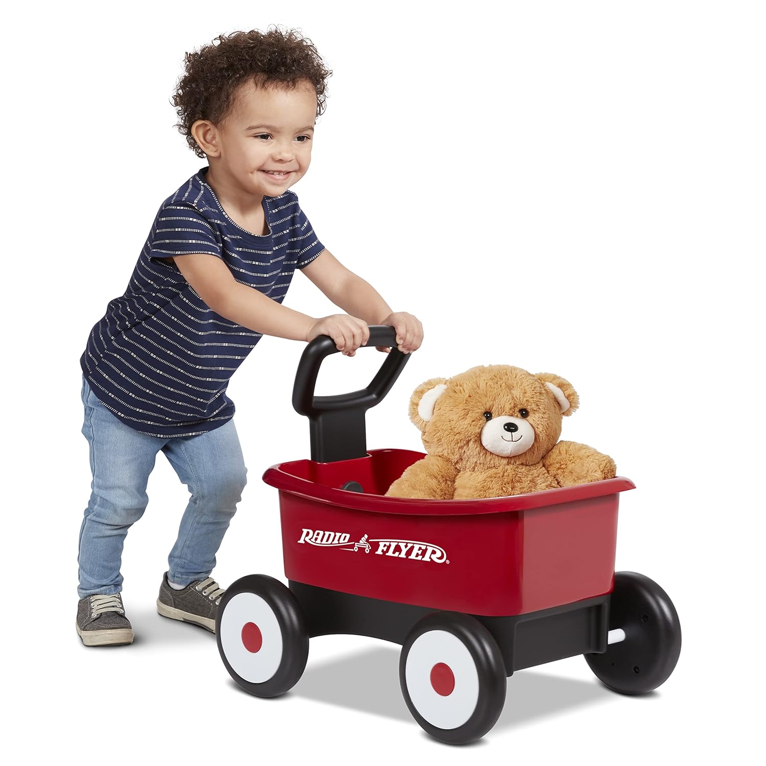 Radio Flyer Vagón Andador 2 en 1 con Osito de Peluche