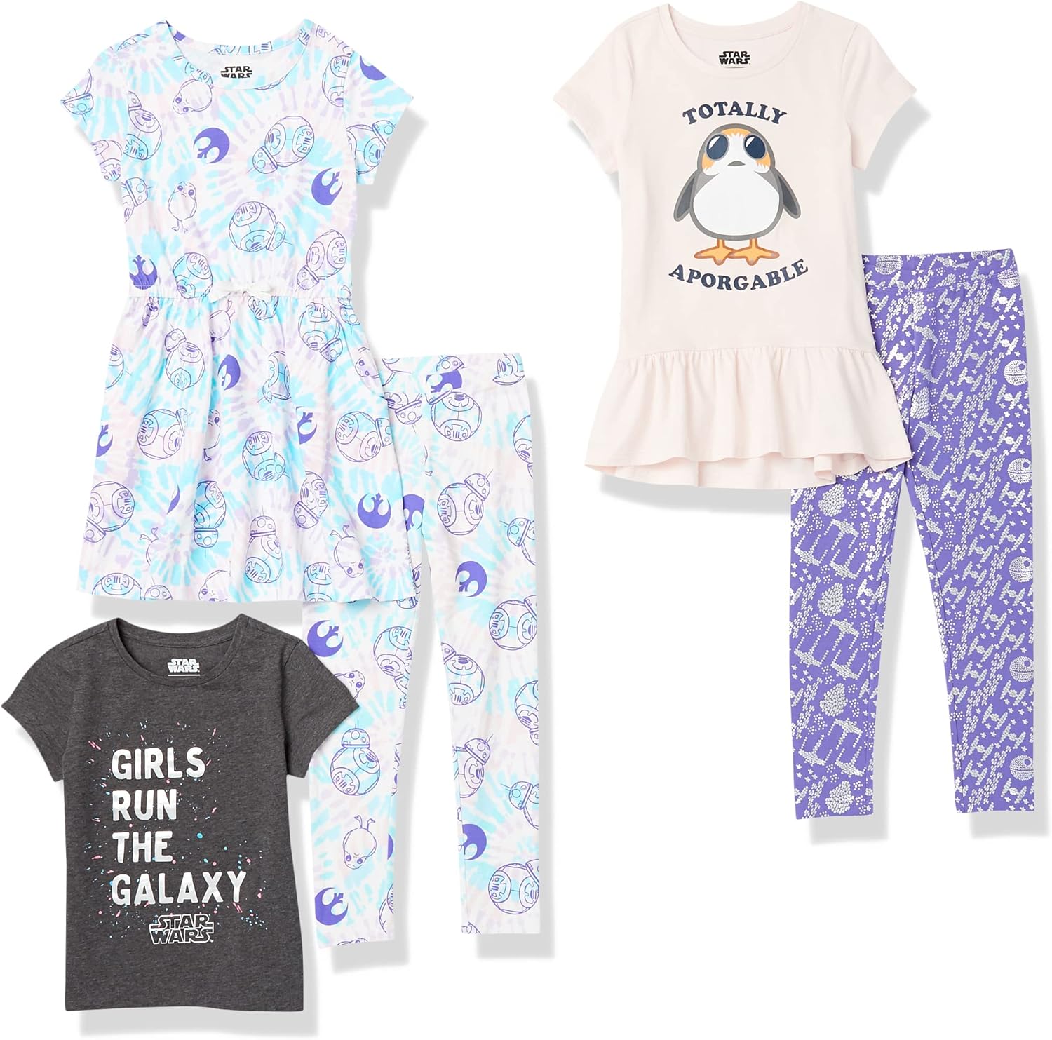 Amazon Essentials Star Wars Piezas para Combinar Niña, Talla 6-7 años