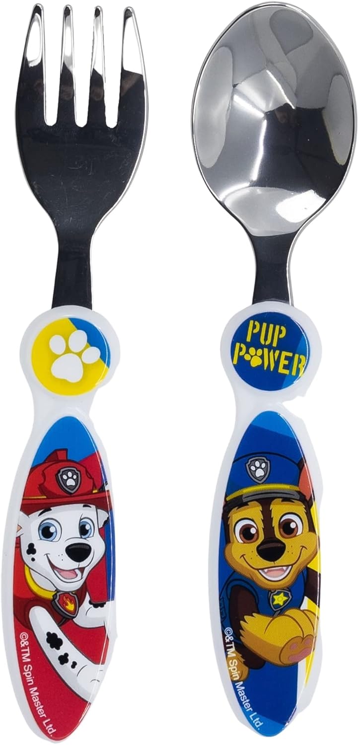 Pack 6 Cubiertos Metálicos Paw Patrol Pup Power