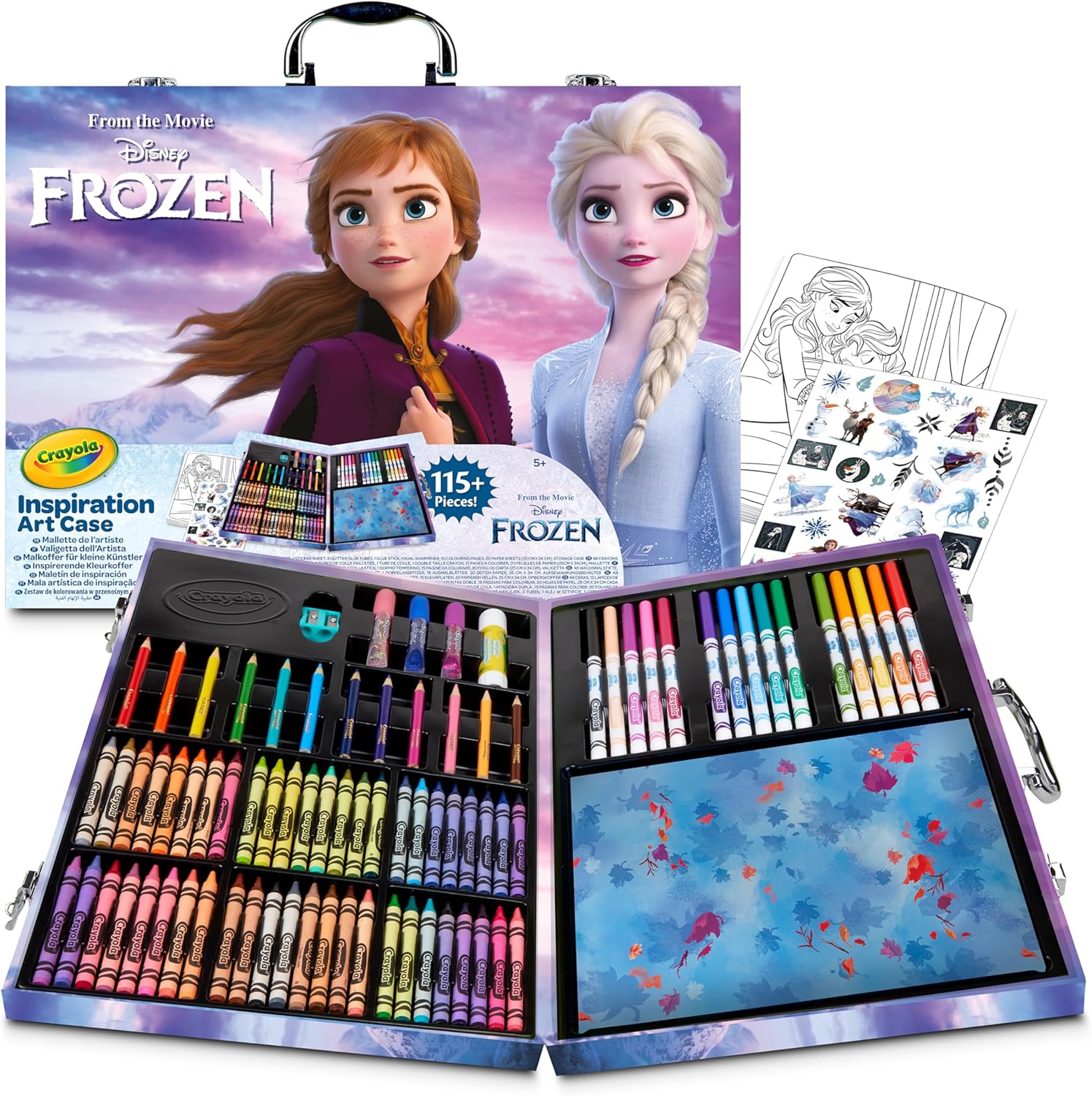 Crayola Maletín de Pinturas Frozen II 115 Unidades
