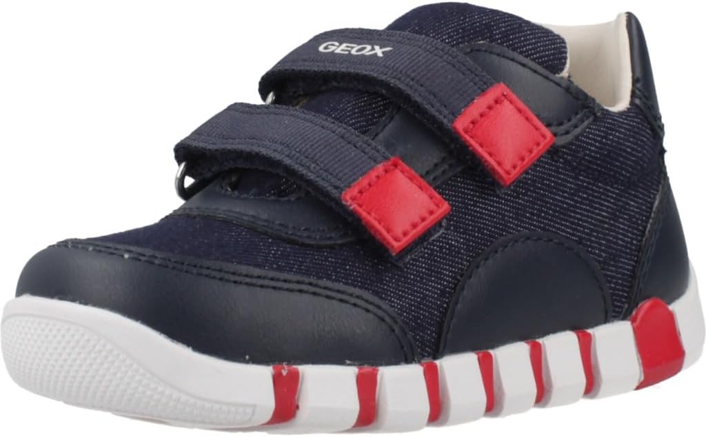 Geox B Iupidoo Boy Zapatillas Bebé Azul, Talla 18 a 25