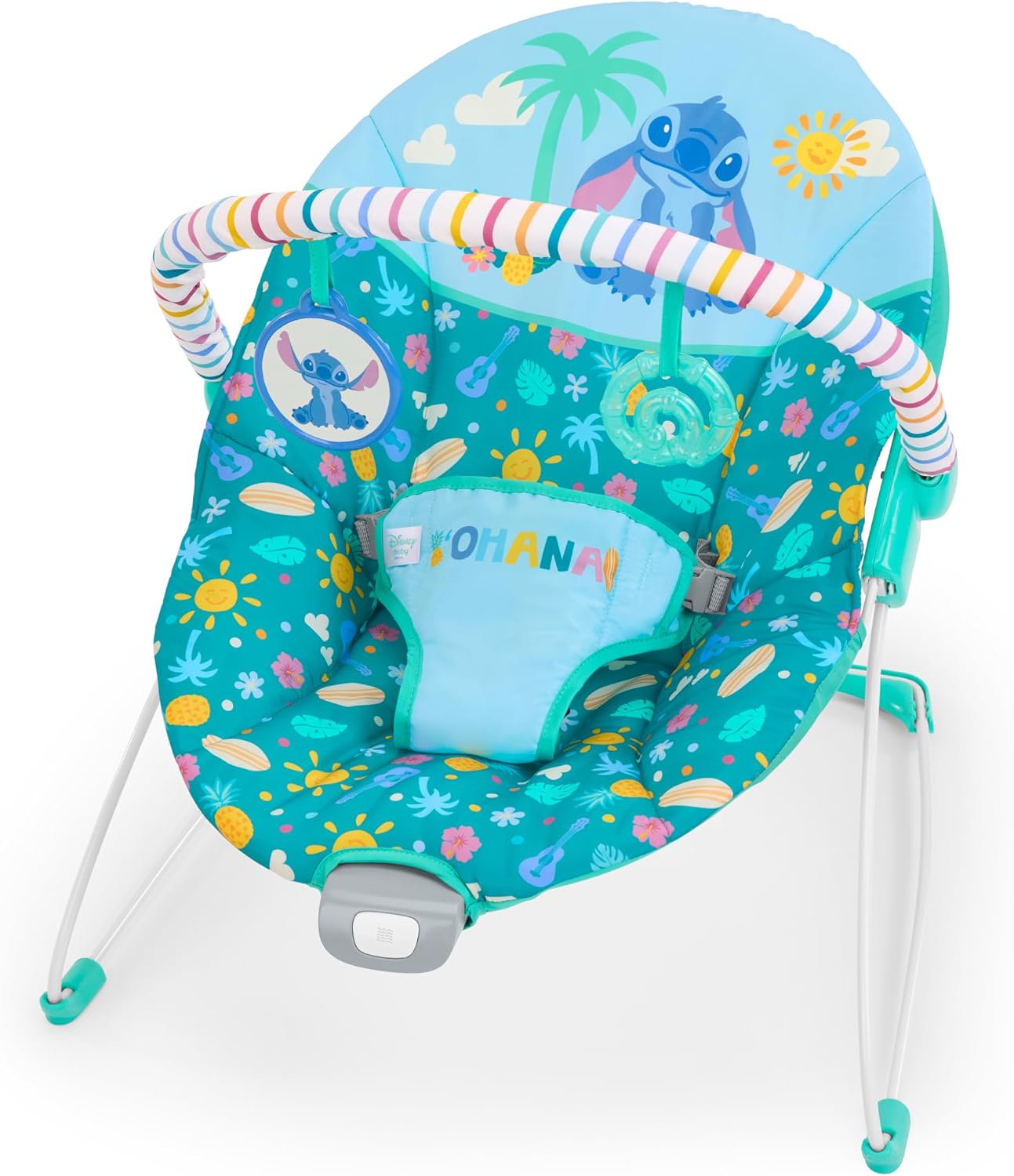 Hamaca Vibratoria para Bebé Bright Starts Disney Stitch Ohana Paradise