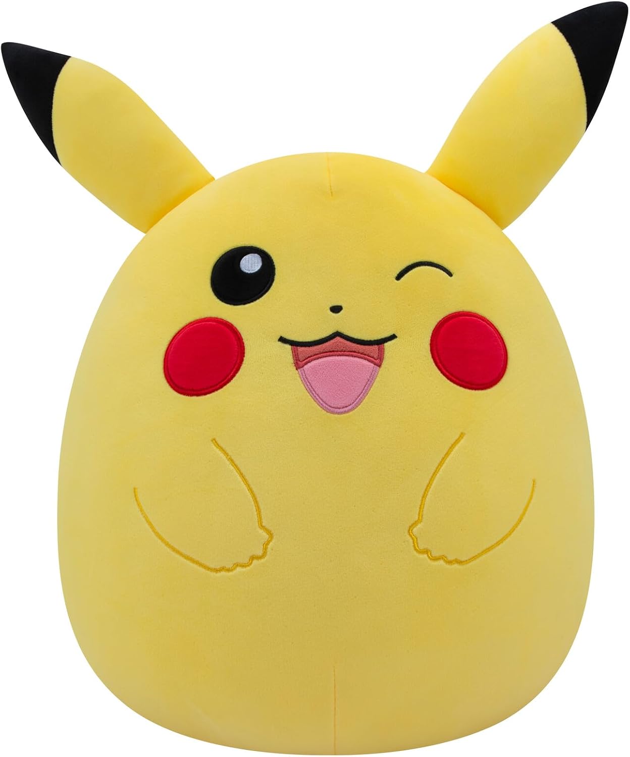 Peluche Bizak Squishmallows Pokémon Pikachu Guiño 35 cm