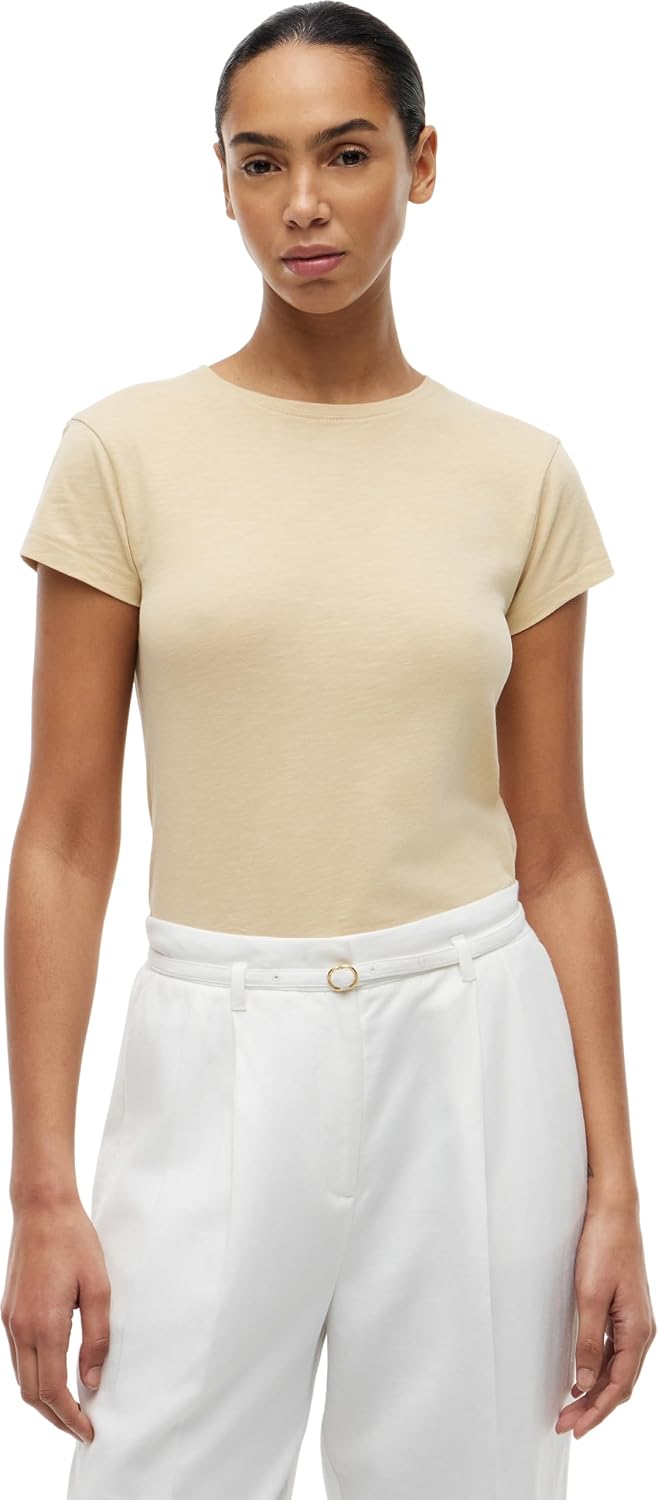 Tommy Hilfiger Camiseta Slim de Algodón Mujer