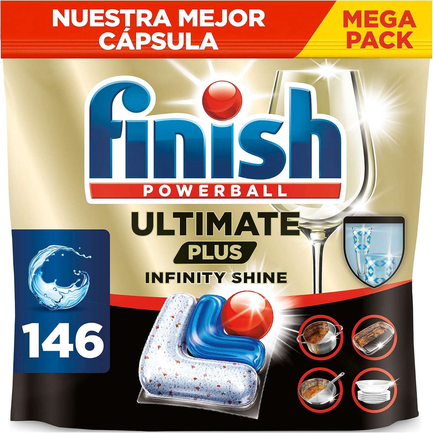 60x Finish Ultimate Plus Pastillas Lavavajillas