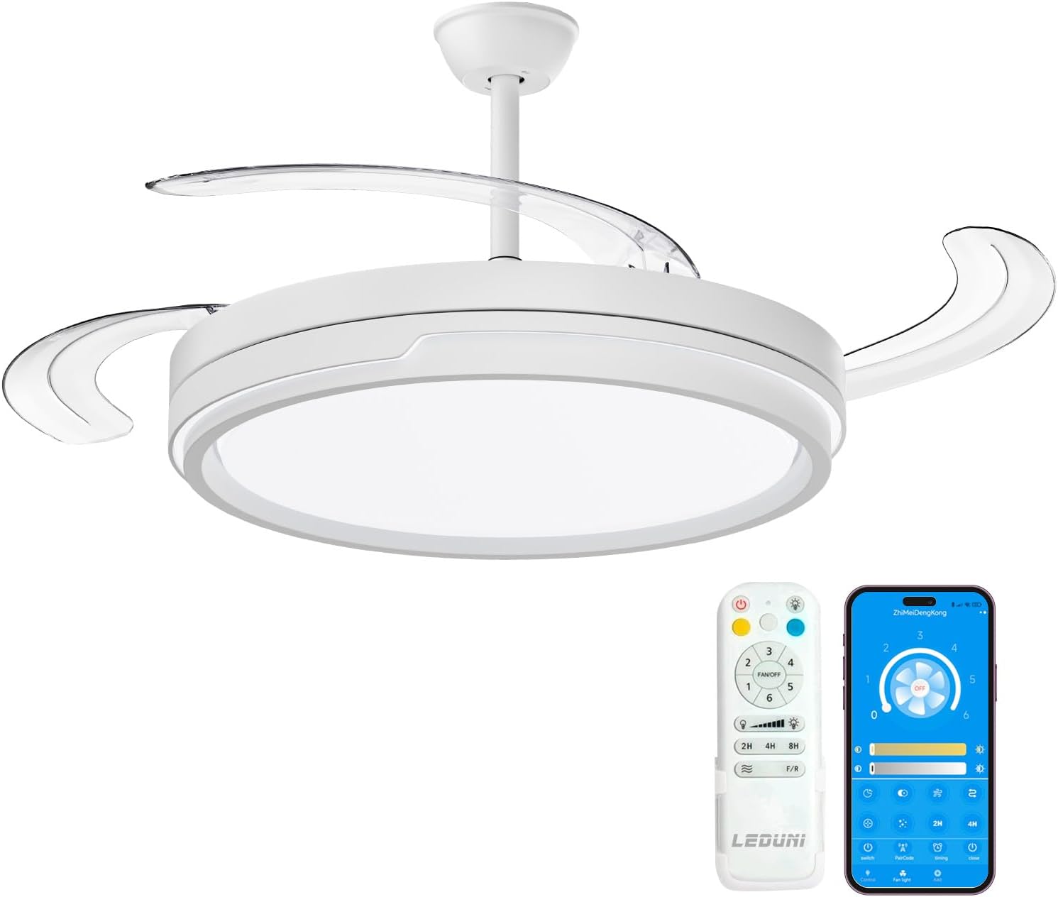 Ventilador de Techo Reversible LED 60W