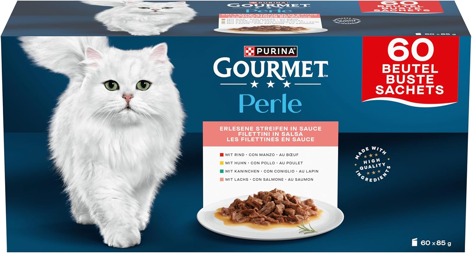 60x Gourmet Perle Sobres en Salsa 85g