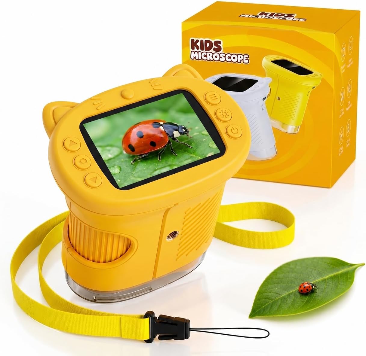 Microscopio Infantil 4K 1000X Pantalla 2,4"