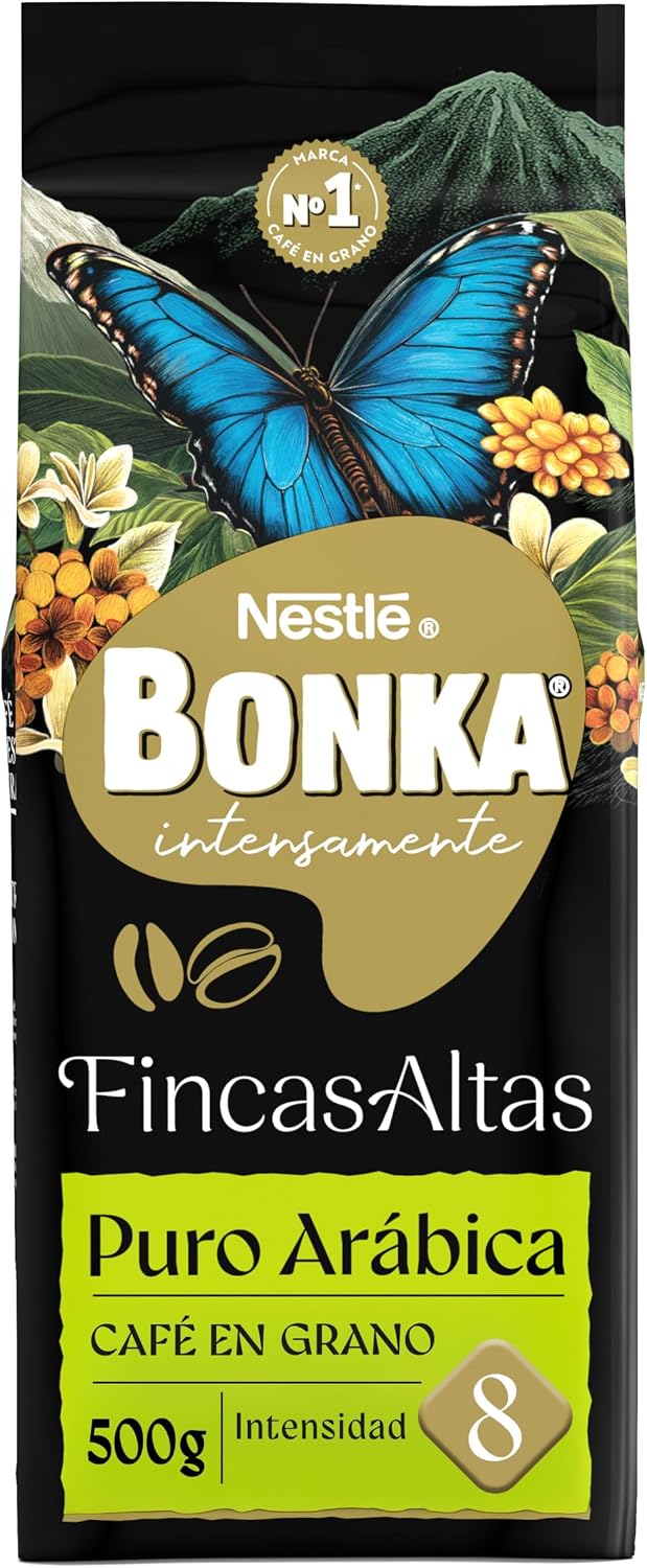 2x Bonka Puro Arábica Café en Grano 500g