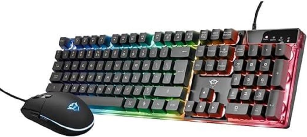 Trust GXT 798 Pack Teclado + Ratón Negro