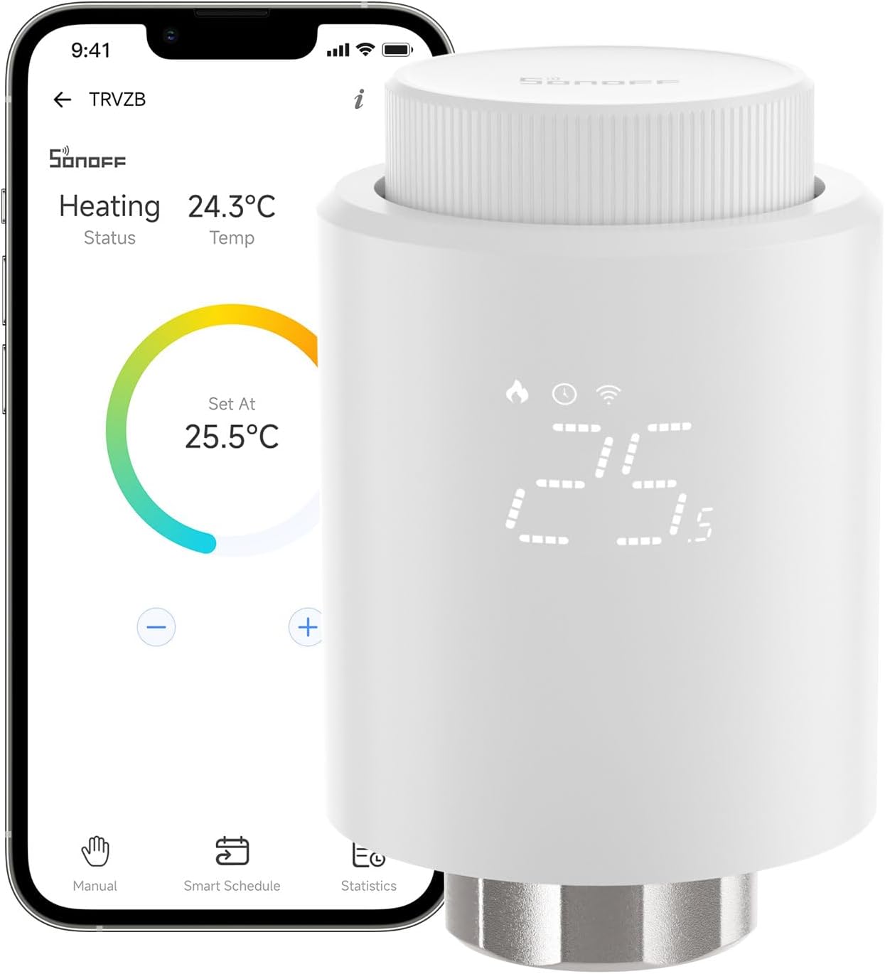 Sonoff TRVZB Válvula Termostática Zigbee