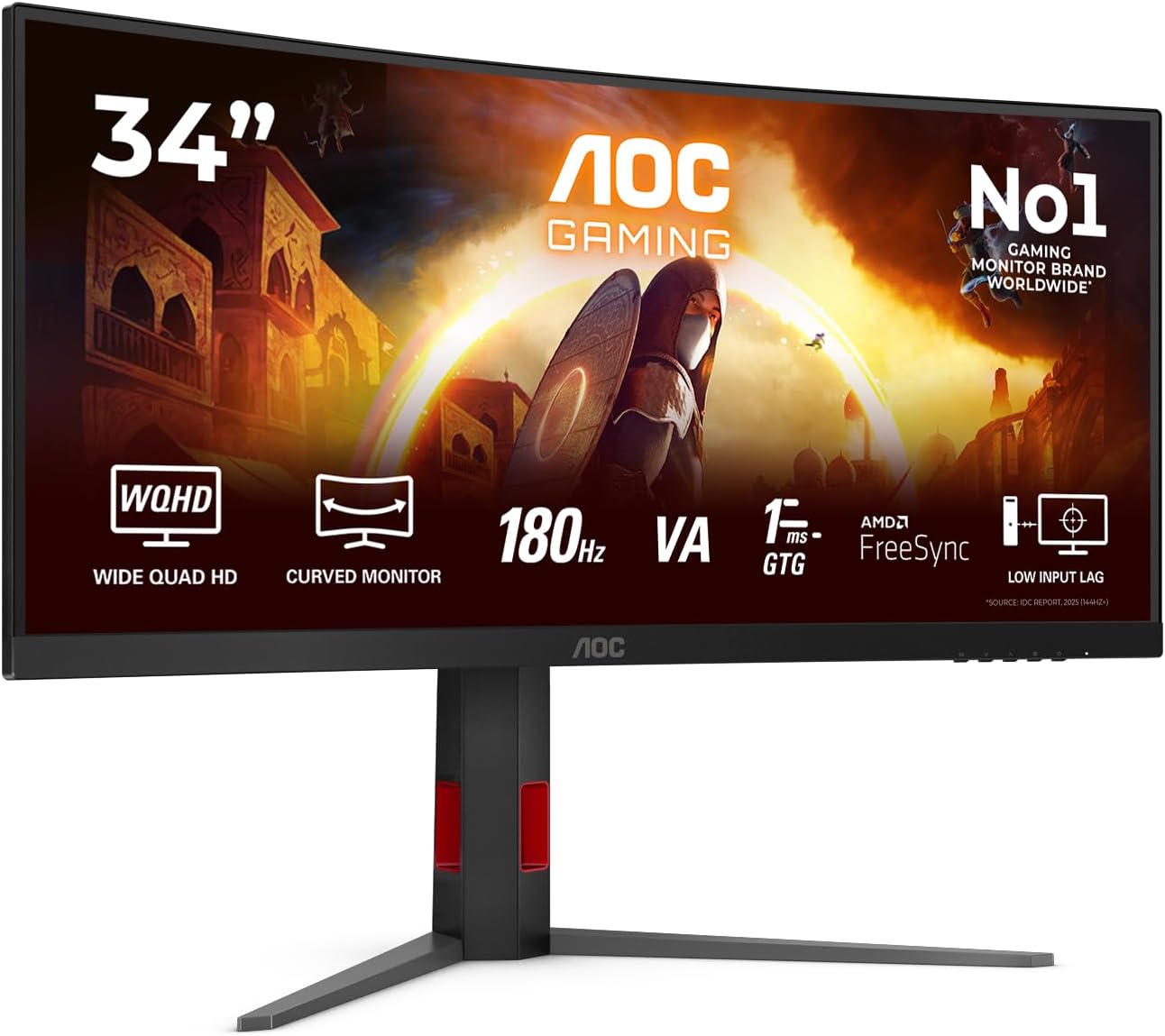 AOC CU34G4 Monitor 34" UWQHD 180Hz