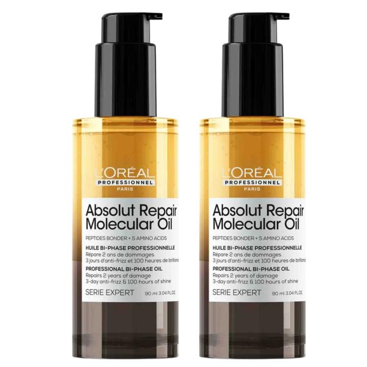 Pack L'Oréal Professionnel Absolut Repair Molecular Aceite Molecular x2 – Reparación 