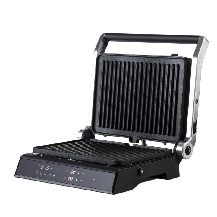 Mellerware - Parrilla Eléctrica Hotty! Digital 2000W  5 Menús Predefinidos. Revestimi