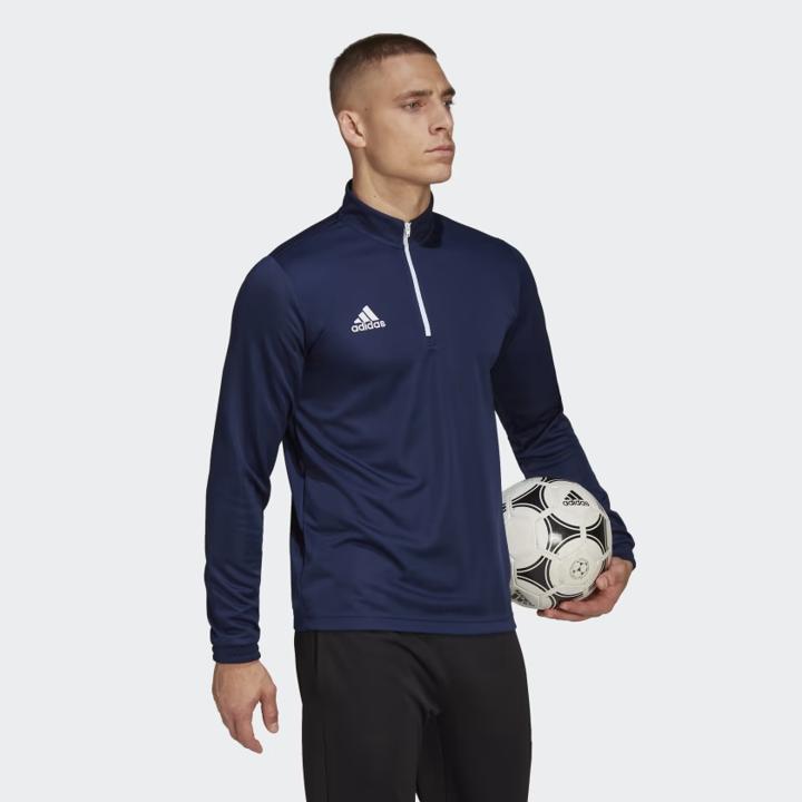 Adidas Sudadera Deportiva Entrenamiento Entrada 22 para Hombre, Azul, Rojo y Negro ❗️