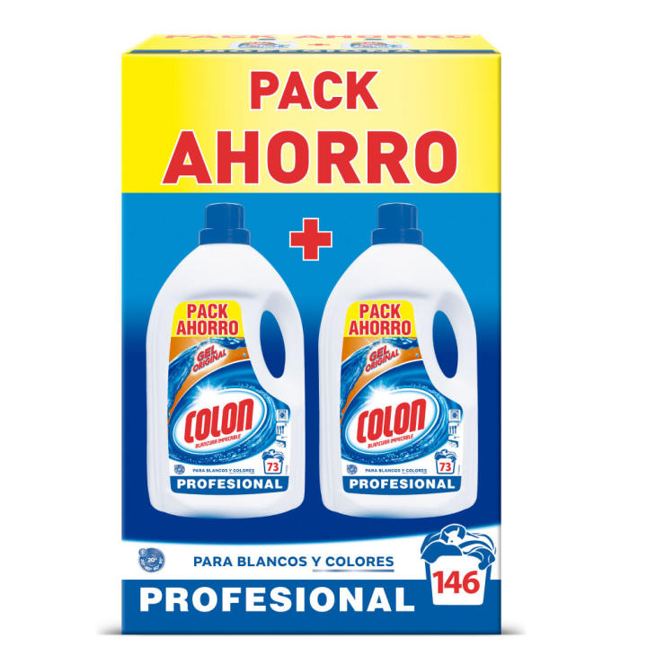 Colon - Detergente Original Profesional para la Lavadora, Gel Líquido, 146 Lavados, P
