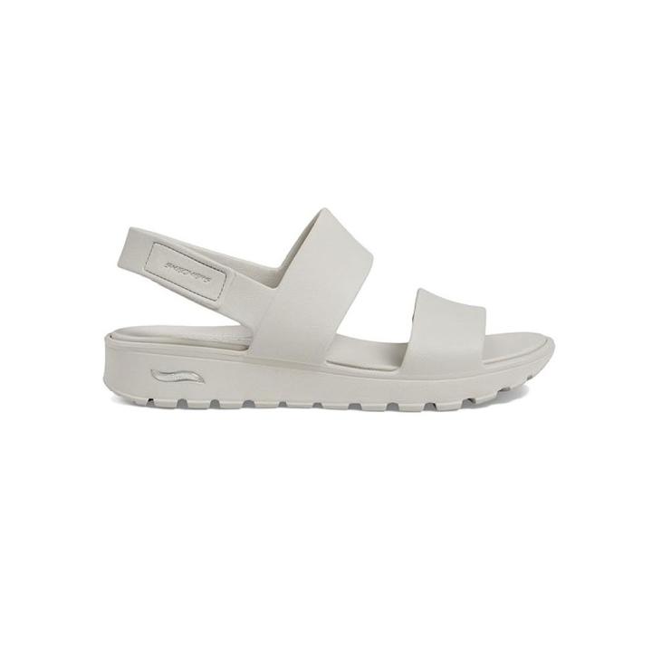 Sandalias Planas Skechers 111380 Mujer Natural ❗️ 🇪🇸