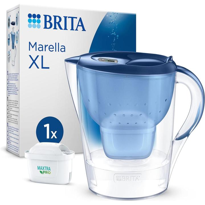 BRITA Jarra Filtrante, Modelo Marella XL, 3,5L con Filtro MAXTRA PRO  150L agua filtr