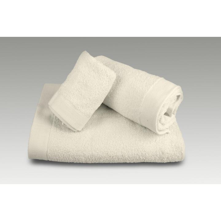 Juego de 3 toallas Burrito Blanco, rizo algodón 100%, 500 gr/m². Colores blanco, azul