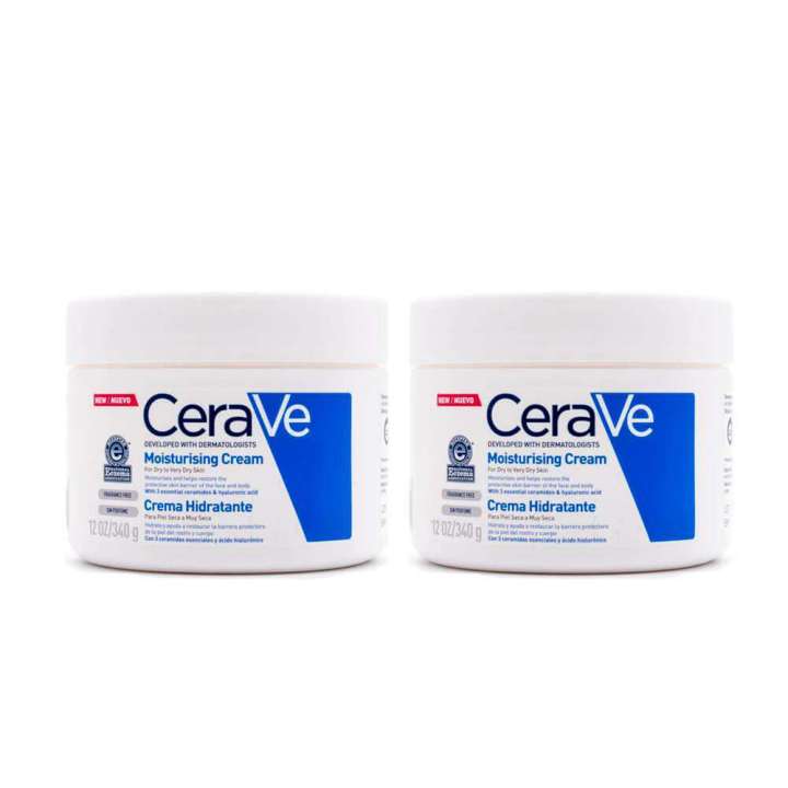 CeraVe Crema Hidratante Piel Seca Duplo - Hidratación Corporal con Ceramidas ❗️ 🇪🇸