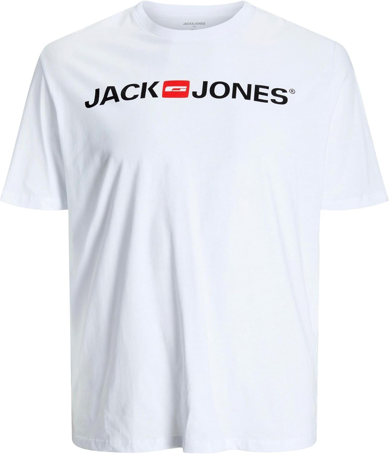 JACK & JONES Jjecorp Logo tee SS O-Neck Noos Camiseta Cuello Redondo, White Fit:Slim/
