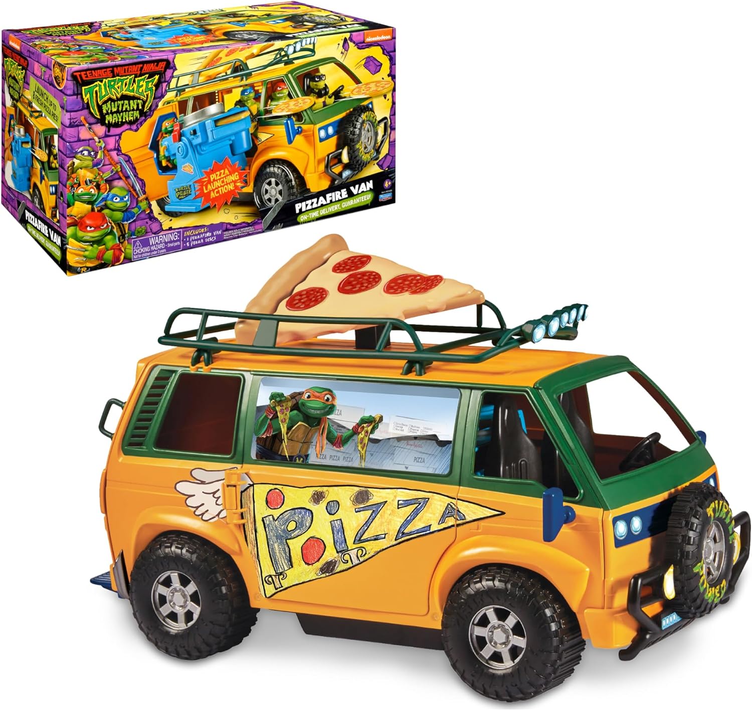 TMNT Pizza Fire Delivery Van