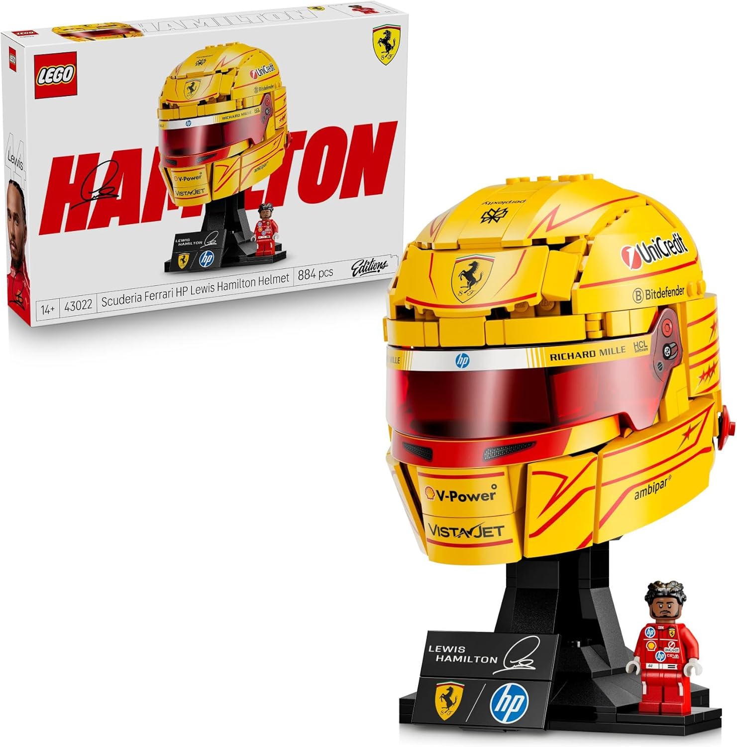 Lego Casco Lewis Hamilton/Leclerc Ferrari