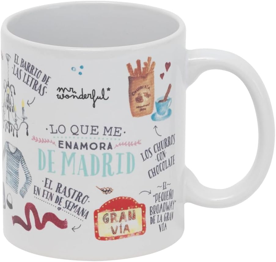 Mr. Wonderful Madrid Taza Cerámica 300ml