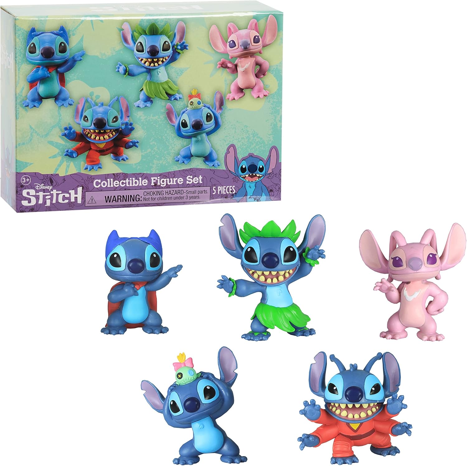Disney Stitch 5 Figuras Coleccionables