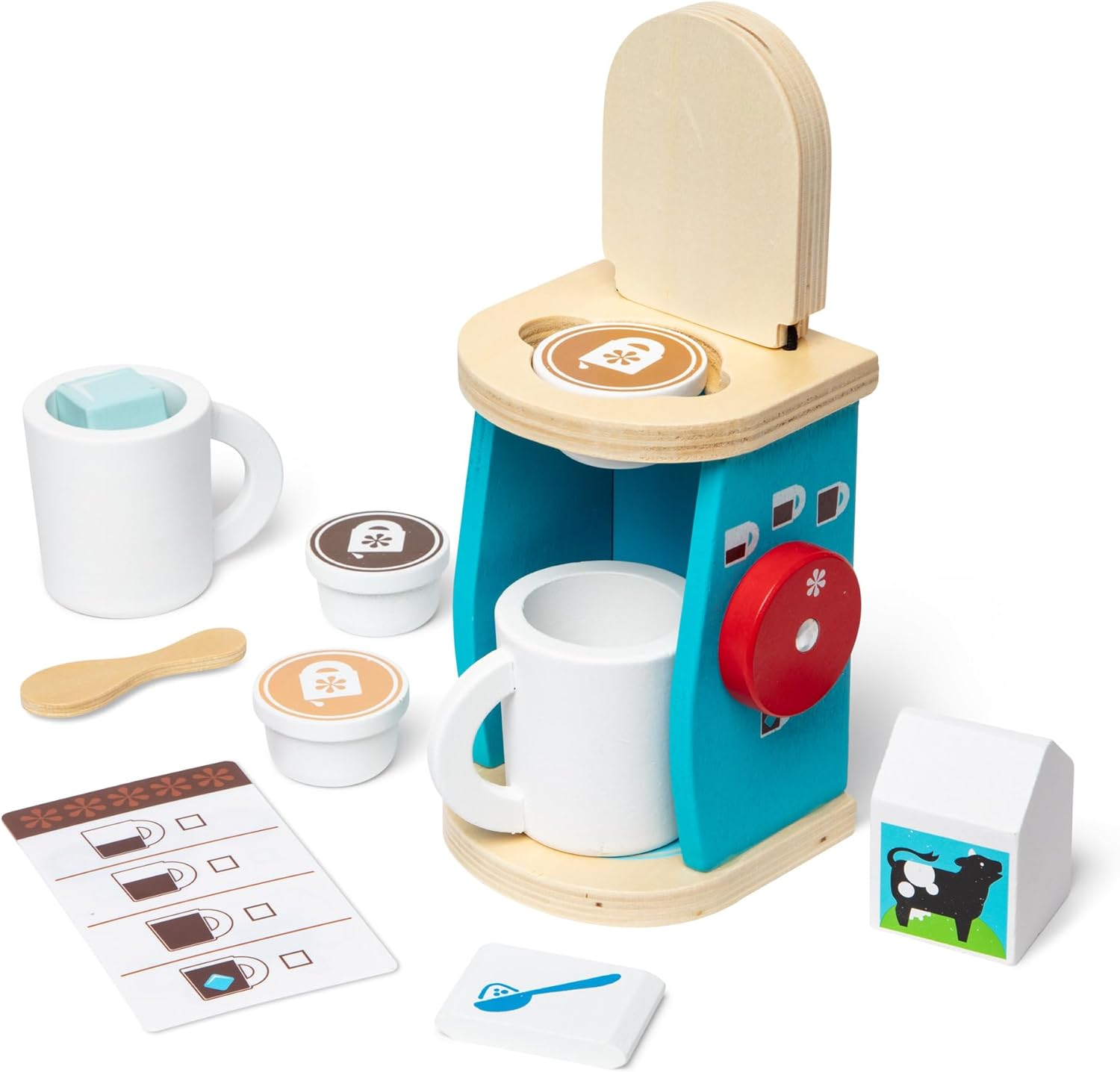 Melissa & Doug Juego Cafetera de Madera