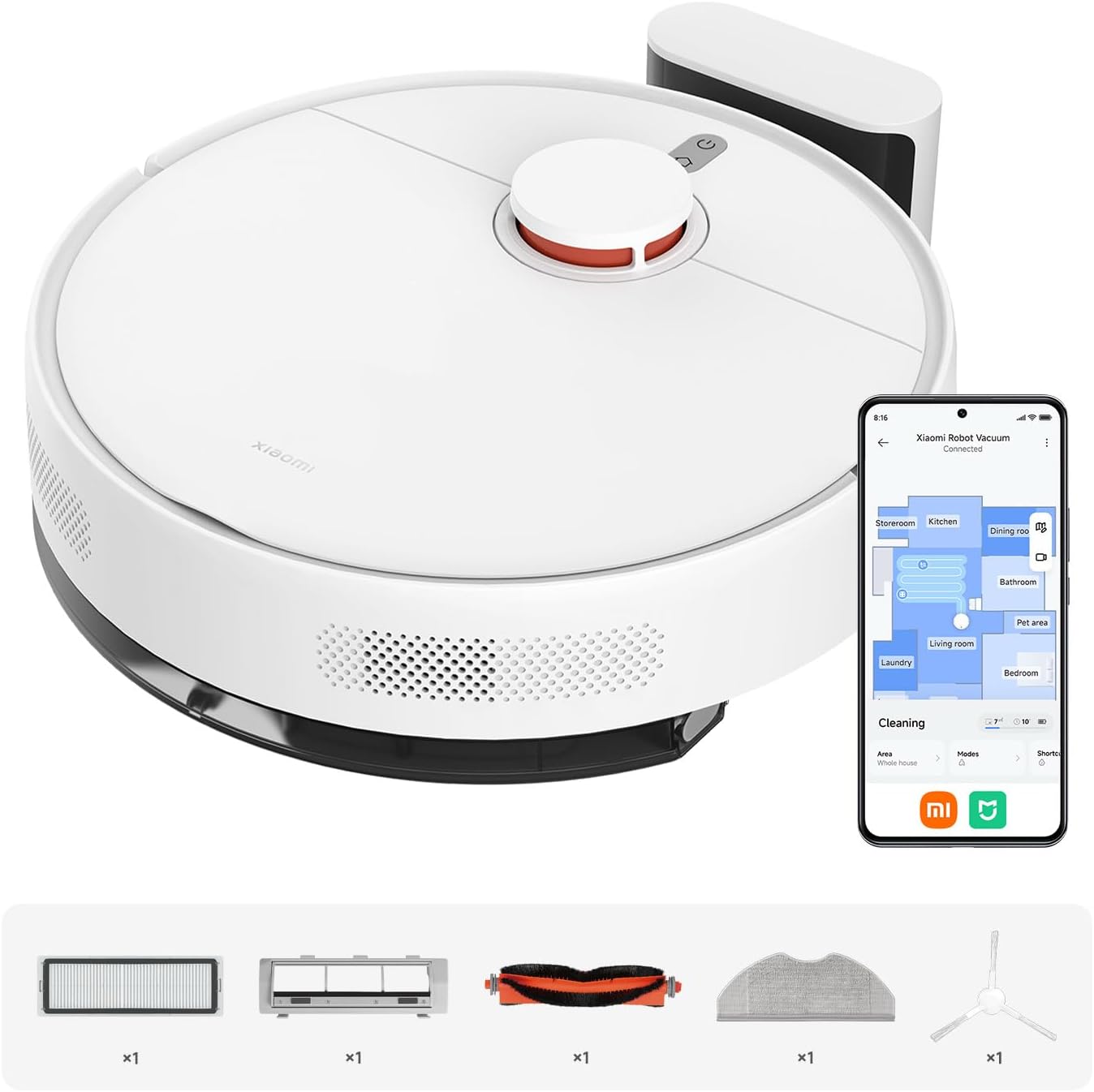 XIAOMI ▫️ S40C Aspirador con Fregado, 5000 Pa