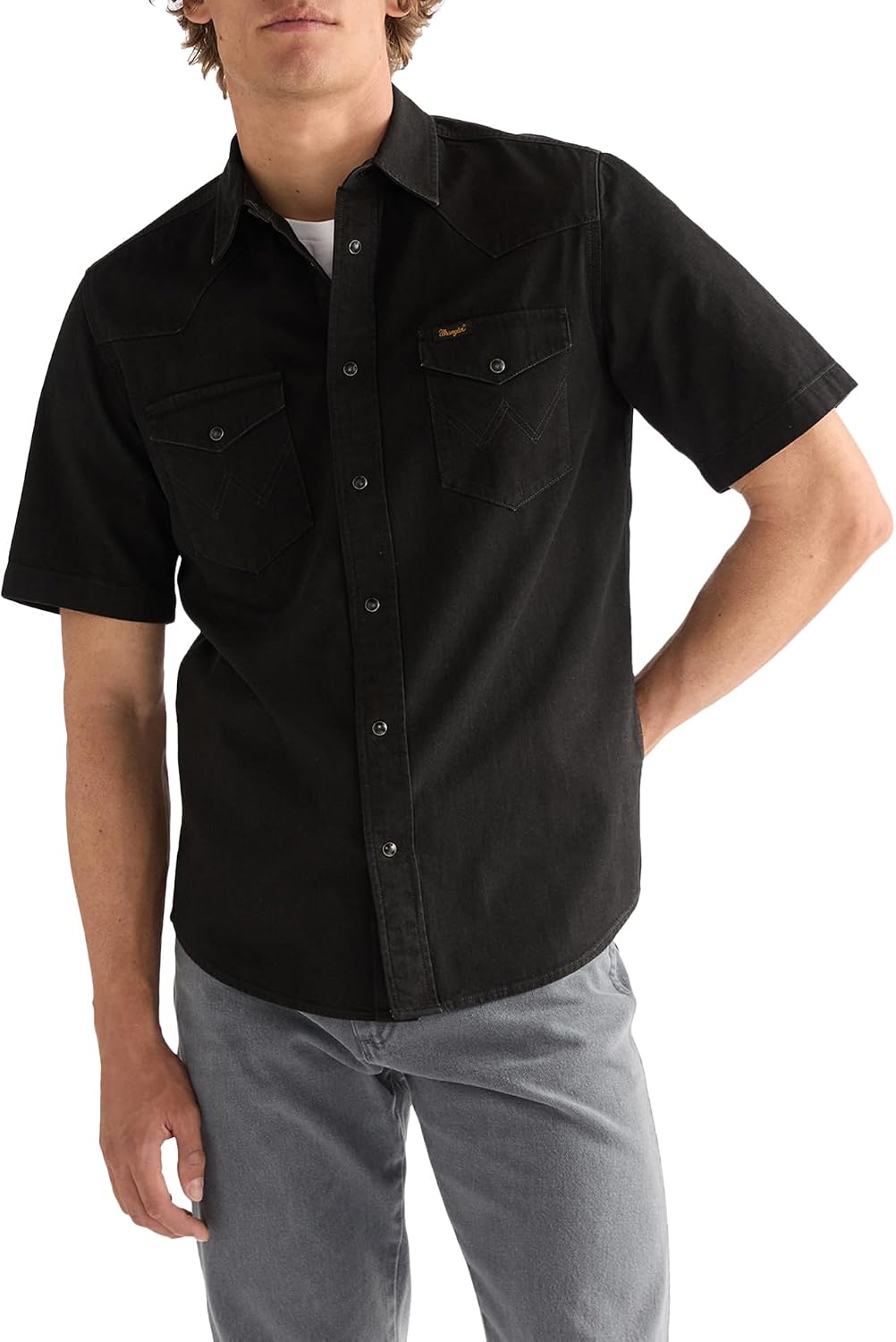 Wrangler ▫️ Camisa Hombre - Corte Regular - SS - Navy
