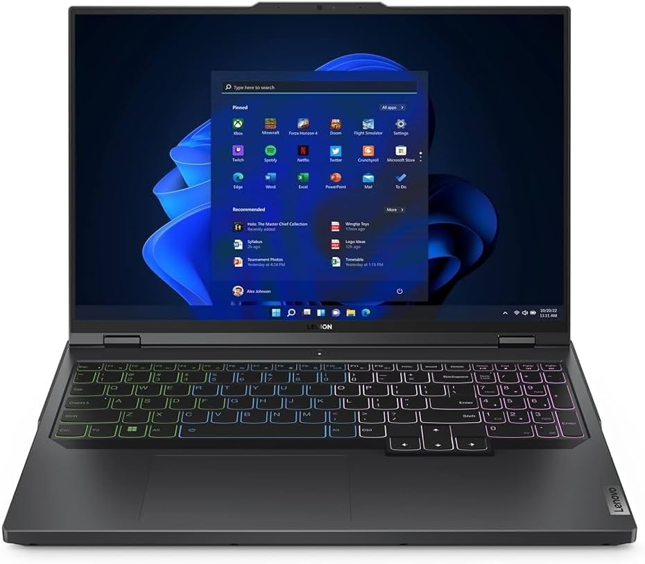 Lenovo ▫️ Legion Pro 5i Ordenador portátil para Juegos, Pantalla WQXGA de 16" 240Hz, 