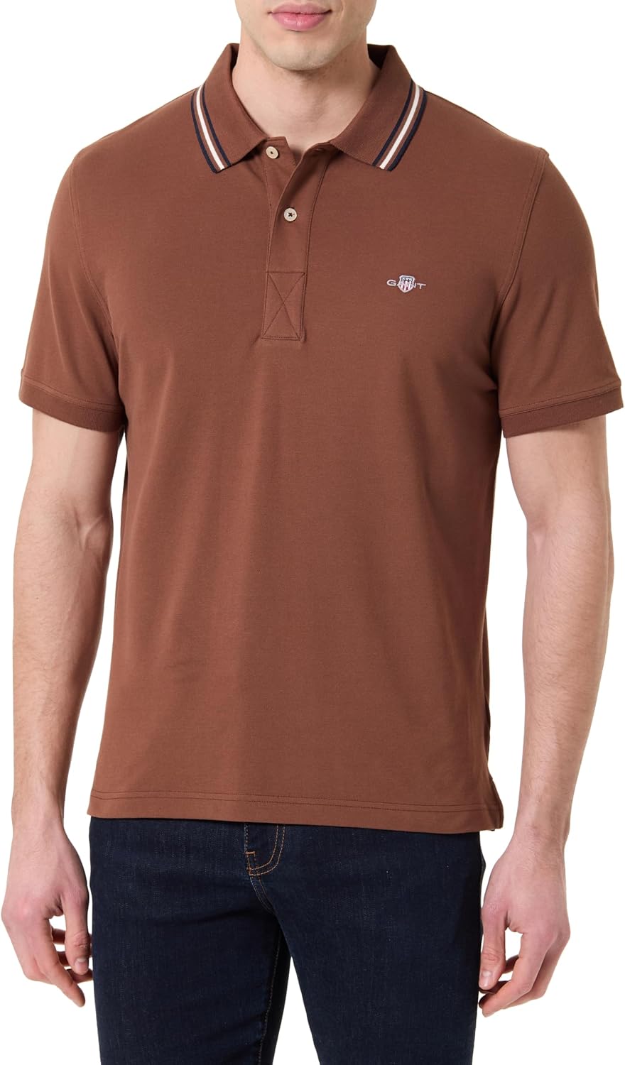 GANT ▫️ Collar Tipping SS Polo Camisa de Polo Hombre
