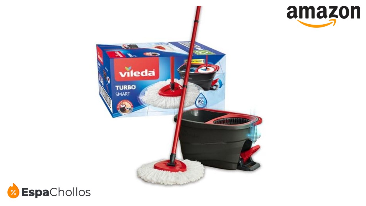 Vileda - Turbo Smart Sistema, ‎estándar de cubo con pedal