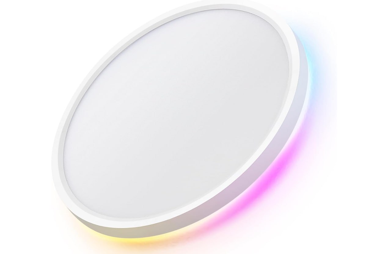 Plafón LED Inteligente RGB 24W Wifi Alexa/Google + Mando + sincronización musica