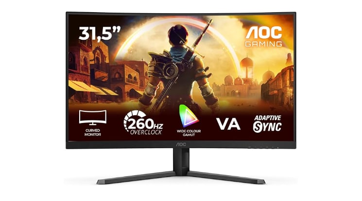AOC Monitor Gaming Curvo 32" FHD VA 260Hz 0.3ms