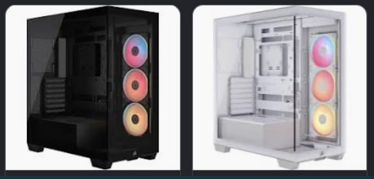 Torre PC Corsair 3500X LX-R RGB Vidrio Templado +3x Ventiladores